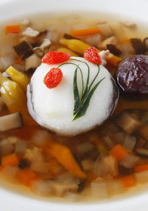F冬菇山薬湯（乾椎茸と野菜の元気スープ）-レシピのメイン写真