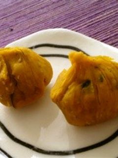 お弁当に❤かぼちゃのゴマ茶巾-レシピのメイン写真