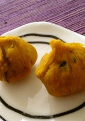 お弁当に❤かぼちゃのゴマ茶巾-レシピのメイン写真
