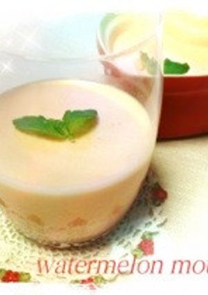 夏休みに！レンジで簡単♡スイカのムース-レシピのメイン写真