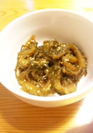 ゴーヤの佃煮コンブ入り。夏野菜大量消費-レシピのメイン写真