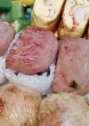 海苔でまかないスパムおにぎり-レシピのメイン写真