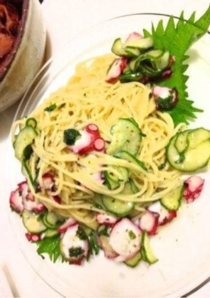 タコときゅうりの夏パスタ-レシピのメイン写真