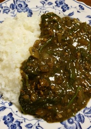 黒ごま&ほうれん草カレー-レシピのメイン写真