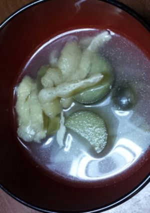 お味噌汁【ナス・大根・薄あげ】-レシピのメイン写真