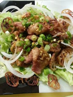 ★豚肉のカリッと揚げ~ニンニクソース~♪-レシピのメイン写真