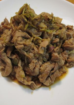 豚小間のみょうが焼き-レシピのメイン写真