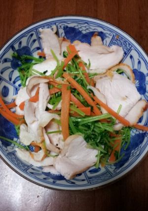 豆苗とハムのおひたし-レシピのメイン写真