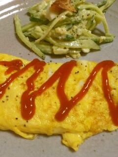 簡単♪ハムチーズオムレツ-レシピのメイン写真