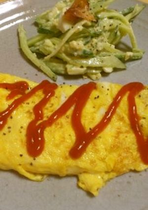 簡単♪ハムチーズオムレツ-レシピのメイン写真