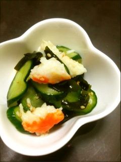 お店の味!ワカメときゅうりの酢の物-レシピのメイン写真