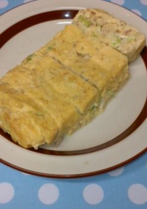 マヨ入りでほろほろ☆ツナキャベツの卵焼き-レシピのメイン写真