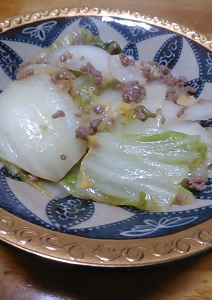 白菜とひき肉のしょうが煮-レシピのメイン写真
