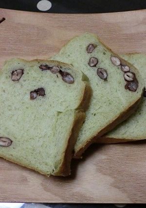 よもぎと手作り甘納豆の食パン-レシピのメイン写真