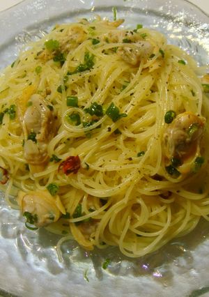 アサリと子葱のピリ辛冷製パスタ-レシピのメイン写真