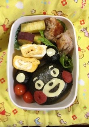 くまもんおにぎり♡-レシピのメイン写真