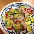 ズッキーニと豚肉の塩炒め