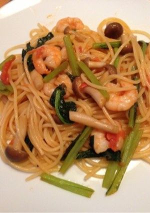 和風トマトパスタ-レシピのメイン写真