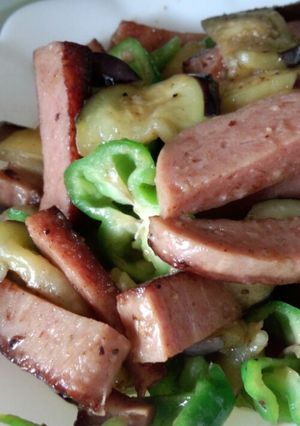 スパムと夏野菜のペッパー醤油炒め-レシピのメイン写真