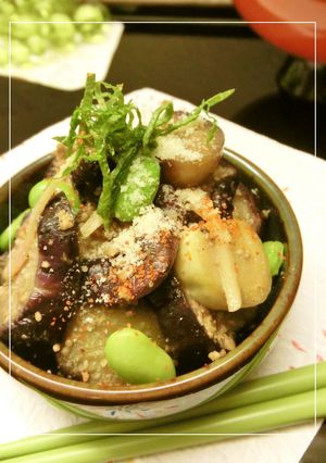 茄子の胡麻生姜青じそ風味和え-レシピのメイン写真