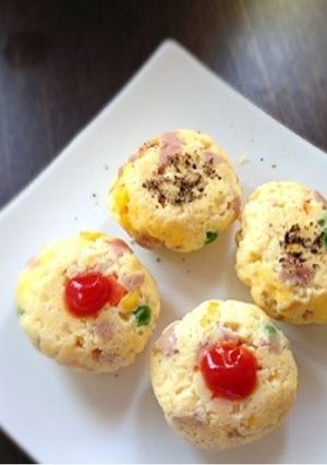 SPAM○レンジで簡単カラフルたまごさん-レシピのメイン写真