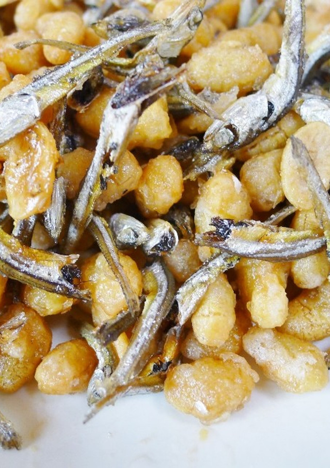 懐かしの給食メニュー☆大豆と煮干の揚げ煮-レシピのメイン写真