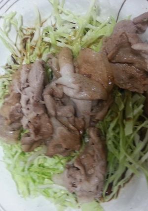 千切りキャベツに豚肉のせ-レシピのメイン写真