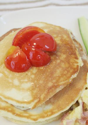 朝食にピッタリ！ココナッツパンケーキ-レシピのメイン写真