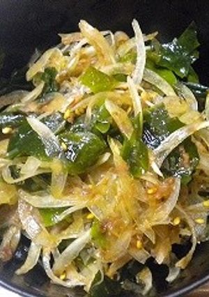 ごまとワカメと玉葱ポン酢和え-レシピのメイン写真
