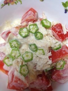 ささみとトマトの味噌マヨサラダ-レシピのメイン写真