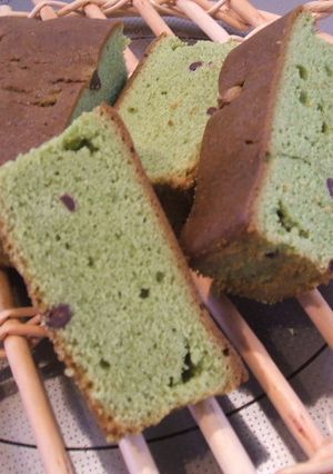 チョコチップ入り抹茶ケーキ-レシピのメイン写真