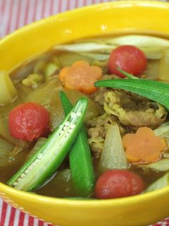 野菜たっぷりのカレー素麺-レシピのメイン写真
