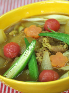 野菜たっぷりのカレー素麺-レシピのメイン写真