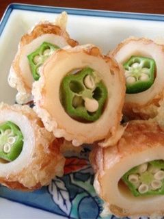 オクラとちくわのてんぷら-レシピのメイン写真