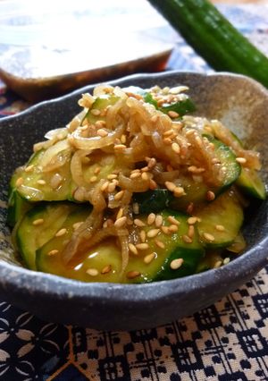 ◆胡瓜と茗荷(生姜)のさっぱり醤油漬◆-レシピのメイン写真