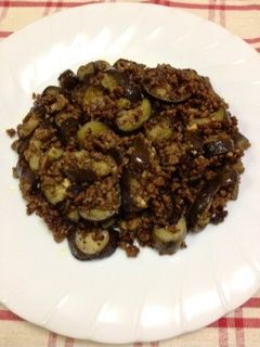 なす・合挽き肉で☆カレー風味の炒めもの-レシピのメイン写真