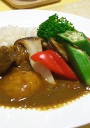 神戸牛すじの夏野菜カレー-レシピのメイン写真