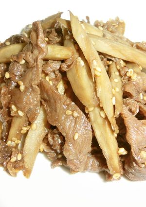簡単☆牛肉ごぼう-レシピのメイン写真