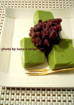 ひんやり涼しげ！冷やし小豆と抹茶胡麻豆腐-レシピのメイン写真