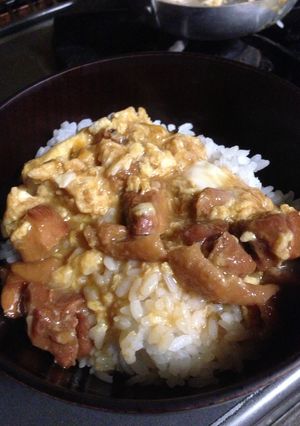 焼き鳥の缶詰を使った簡単親子丼-レシピのメイン写真