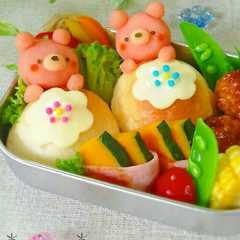 รูปของ キャラ弁♡ちょこんとﾏｯｼｭくまﾁｬﾝ♡