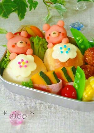 キャラ弁♡ちょこんとﾏｯｼｭくまﾁｬﾝ♡-レシピのメイン写真