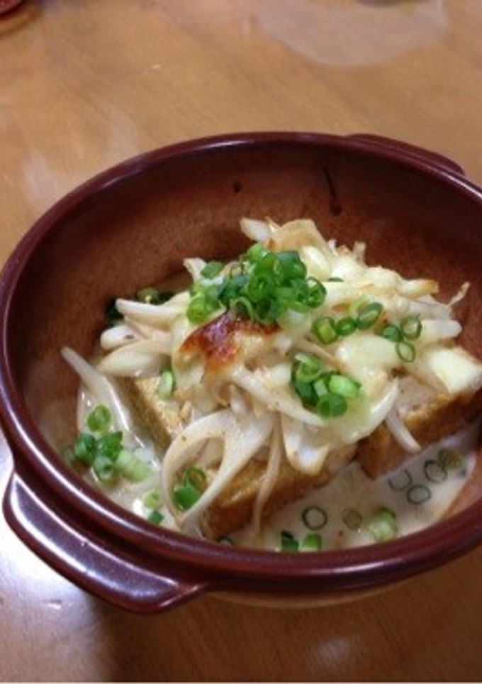 厚揚げのマヨポンチーズ焼き♬-レシピのメイン写真