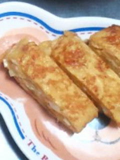 簡単!お弁当に!白ネギ入り卵焼き-レシピのメイン写真