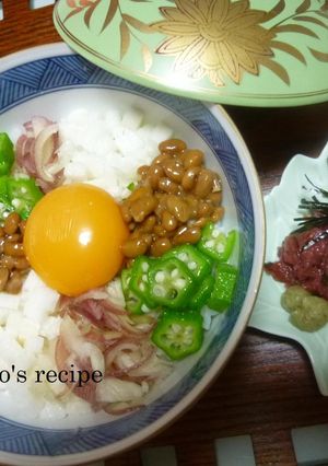 夏のネバトロ丼！-レシピのメイン写真