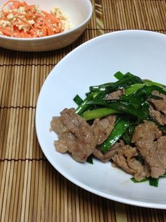 すぐ出来る✩⃛*【牛肉とにらの甘辛炒め】-レシピのメイン写真