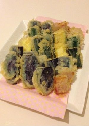 夏野菜とベーコンの天ぷら-レシピのメイン写真