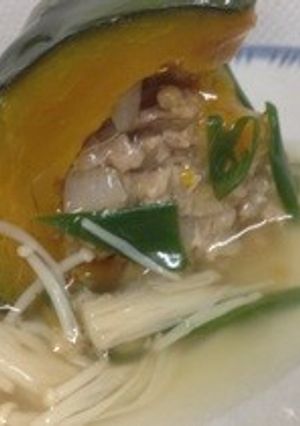 どてかぼちゃの肉詰め♡和風あんかけ-レシピのメイン写真