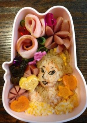 キャラ弁♪（美女と野獣）-レシピのメイン写真