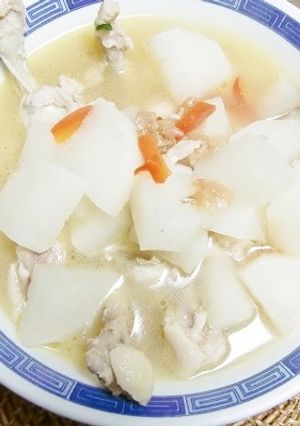 夏なのに、大根と手羽元の梅干煮-レシピのメイン写真